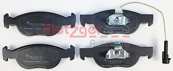 METZGER 1170517 Bremsbelagsatz, Scheibenbremse